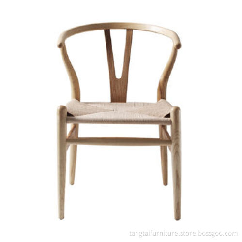 Solid wooden chairs with wooden armrest